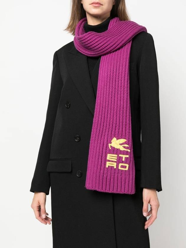 logo scarf purple - ETRO - BALAAN 3