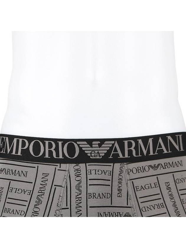 Eagle Brand Logo Band Briefs Black Grey - EMPORIO ARMANI - BALAAN 6