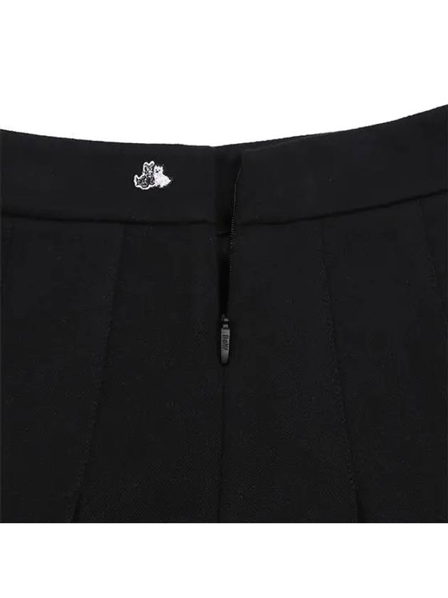 Women s long pleated skirt 4024LXWP BLACK - BLACK&WHITE - BALAAN 3