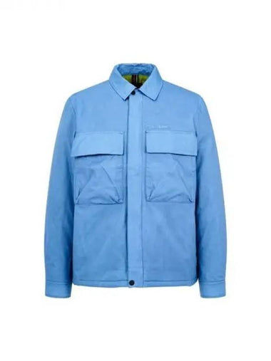 PS Nylon Ripstop Overshirt Jacket Blue 271420 - PAUL SMITH - BALAAN 1