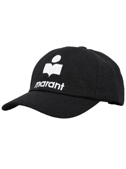 Tyron Logo Cotton Ball Cap Black - ISABEL MARANT - BALAAN 2
