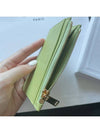 Zipper Grained Calfskin Card Wallet Light Jade - CELINE - BALAAN 4