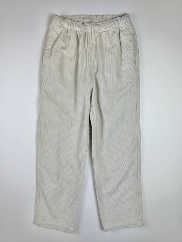 Wide Whale Cord Beach Corduroy Track Pants Bone - STUSSY - BALAAN 2