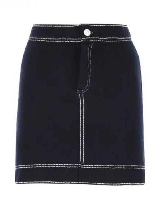 Cashmere Denim Skirt 271336 - BARRIE - BALAAN 1