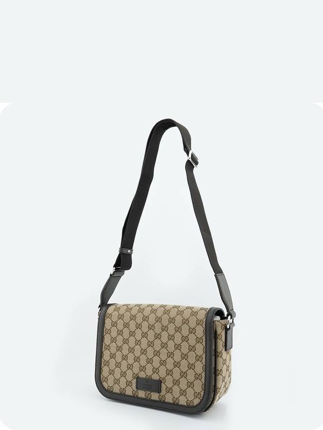 GG Monogram canvas flap messenger bag beige - GUCCI - BALAAN 2