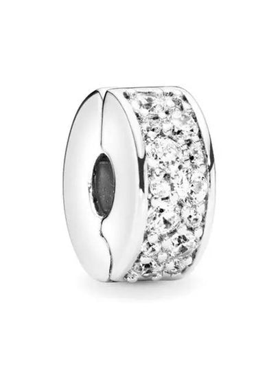 Shining Elegance Spacer Clip Bracelet Charm Silver - PANDORA - BALAAN 2