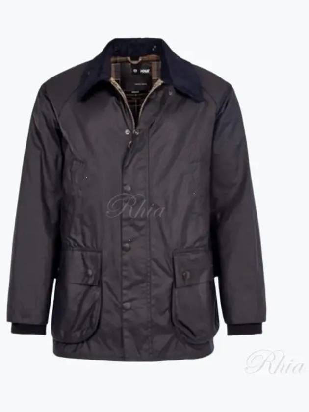 Bedale Wax Half Lined Jacket Navy - BARBOUR - BALAAN 2