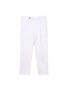 Two-Tuck Tapered Chino Pants White - SOLEW - BALAAN 1