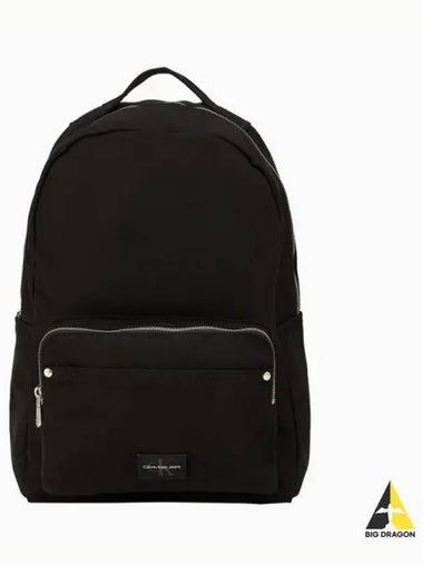 Jin CK ACC Unisex CKJ Workwear Center Zipper CAMPER Campus Backpack 4G3041G UB1 Black - CALVIN KLEIN - BALAAN 1