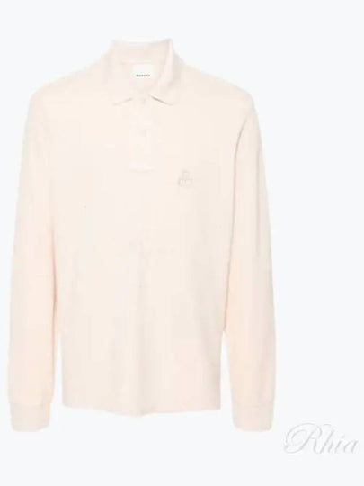 Amaury Embroidery Logo Long Sleeve Pk Shirt Beige - ISABEL MARANT - BALAAN 2