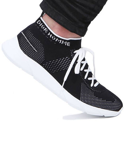 Men's Technical Knit Low Top Sneakers Black - DIOR - BALAAN 2