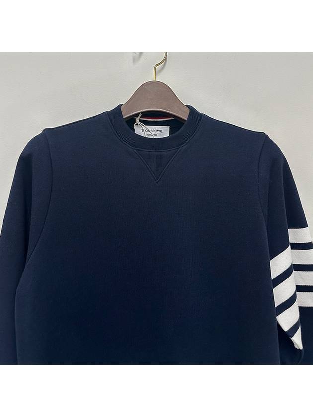 Classic Loopback 4-Bar Sweater Midi Dress Light Navy - THOM BROWNE - BALAAN 4