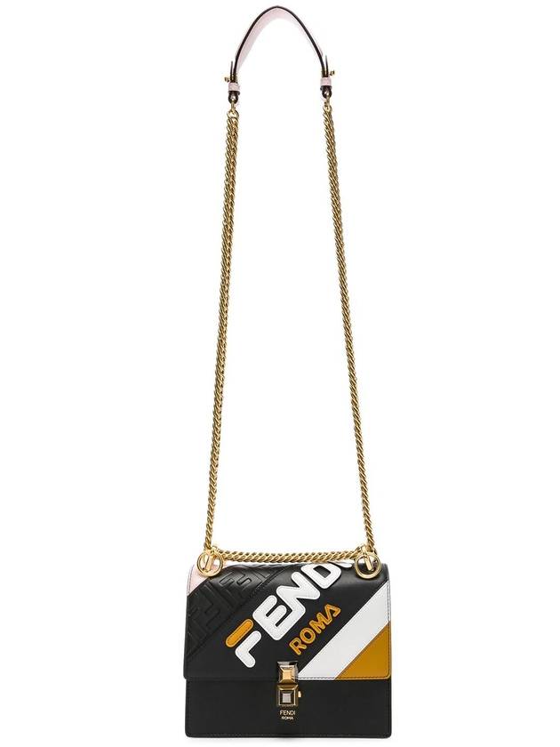 Kan Chain Cross Bag Black - FENDI - BALAAN 6