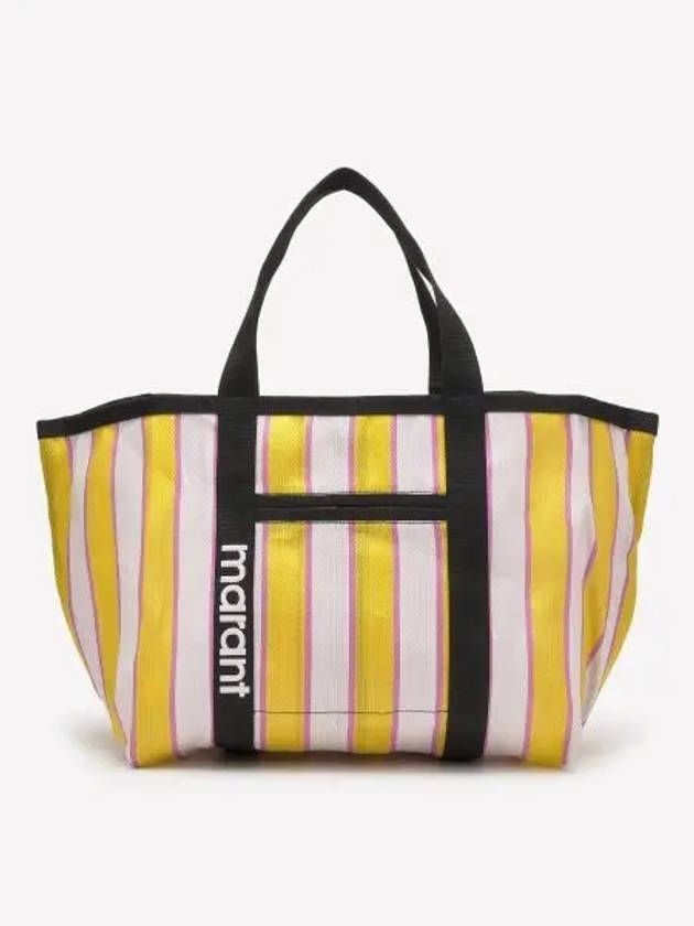 Warden Striped Tote Bag Yellow - ISABEL MARANT - BALAAN 2