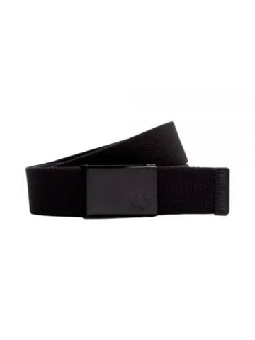 Fred Perry Graphic Branded Webbing Belt Black BT4412 - FRED PERRY - BALAAN 1