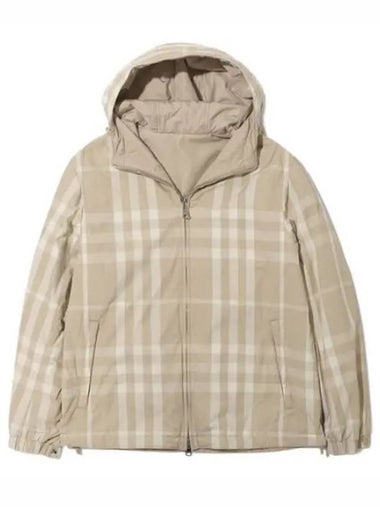 Reversible Check Nylon Hooded Jacket Men - BURBERRY - BALAAN 1