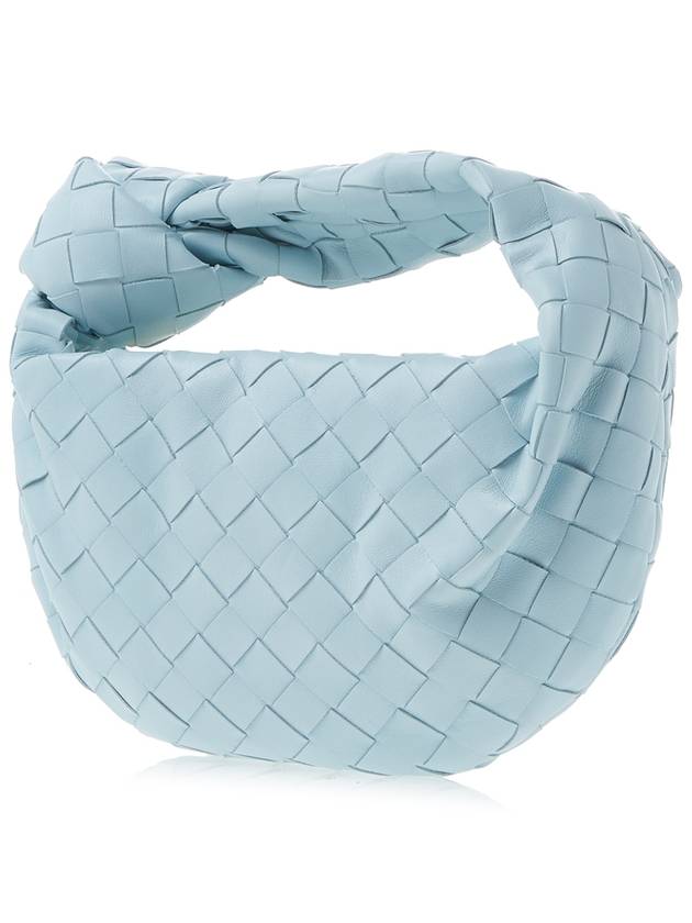 Jodie Intrecciato Small Tote Bag Teal Washed - BOTTEGA VENETA - BALAAN 3