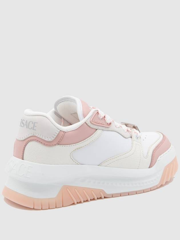 Versace White And Pink Sneakers - VERSACE - BALAAN 2