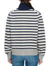 Fox Head Intarsia Stripe Regular Cardigan Black - MAISON KITSUNE - BALAAN 5