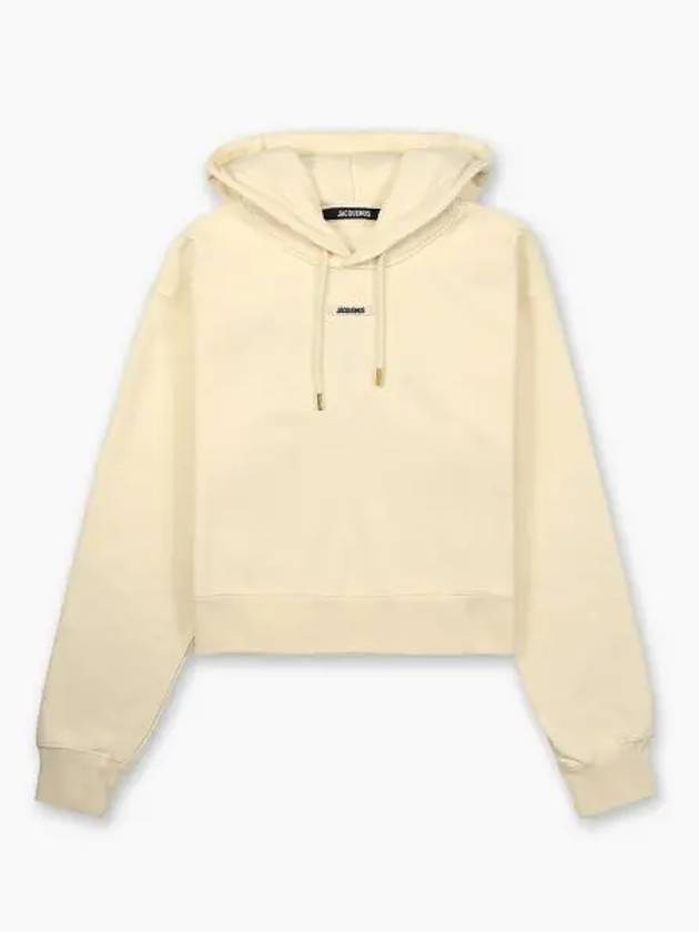 Le Sweatshirt Gros Grain Cotton Hoodie Light Beige - JACQUEMUS - BALAAN 2