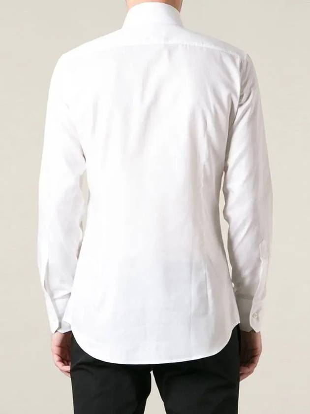 11th Anniversary Silver Steel Tab Slim Shirt White 74DL4415 - DSQUARED2 - BALAAN 3