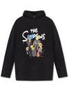 Simpsons Print Hoodie Black - BALENCIAGA - BALAAN 6