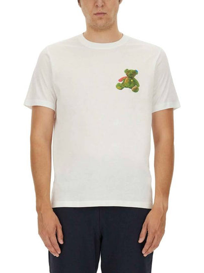 Teddy Bear Print Short Sleeve T-Shirt White - PAUL SMITH - BALAAN 2