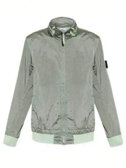 Men's Logo Patch Nylon Metal Zip-up Jacket Sage Green - STONE ISLAND - BALAAN 2