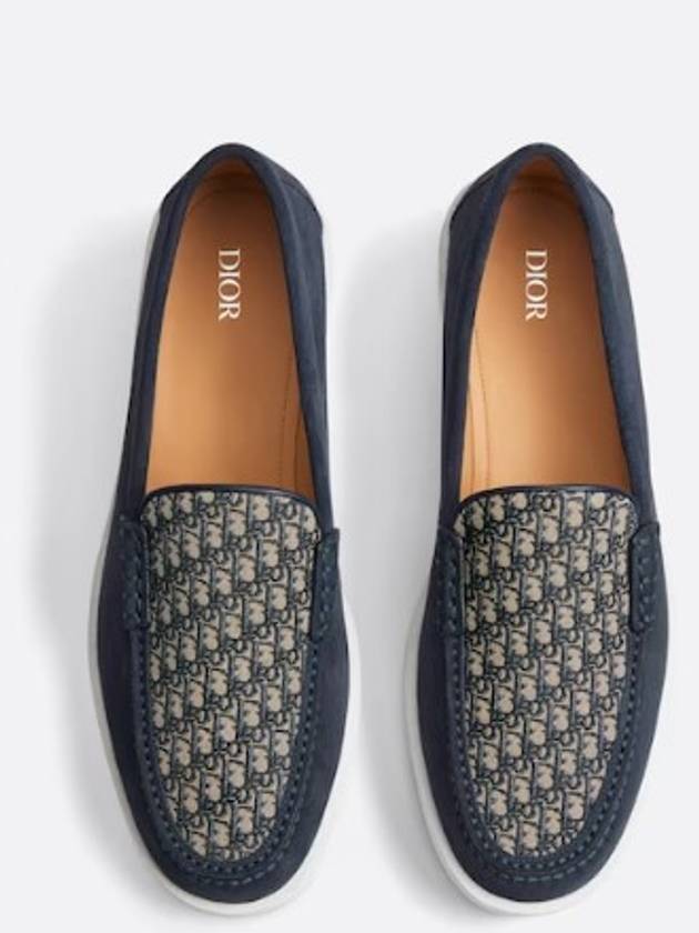 Granville Suede Loafers Blue Beige - DIOR - BALAAN 3