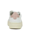 Medalist Pink Tab Leather Low Top Sneakers White - AUTRY - BALAAN 5