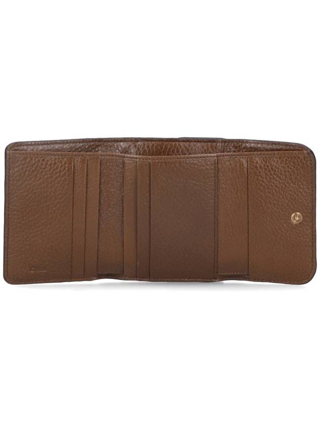 Logo Calfskin Half Wallet Brown - CHLOE - BALAAN 3