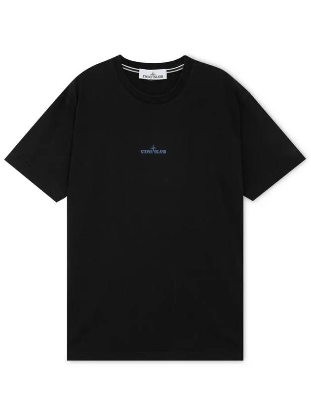 Stamp One Print Short Sleeve T-Shirt Black - STONE ISLAND - BALAAN 4