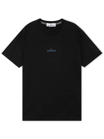 Stamp One Print Short Sleeve T-Shirt Black - STONE ISLAND - BALAAN 2