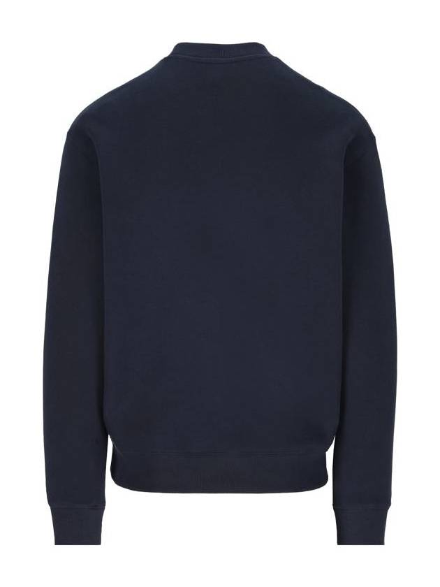 Handwriting Striped Comfort Sweatshirt Navy - MAISON KITSUNE - BALAAN 3