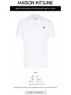 Fox Head Patch Classic Polo Shirt White - MAISON KITSUNE - BALAAN 3