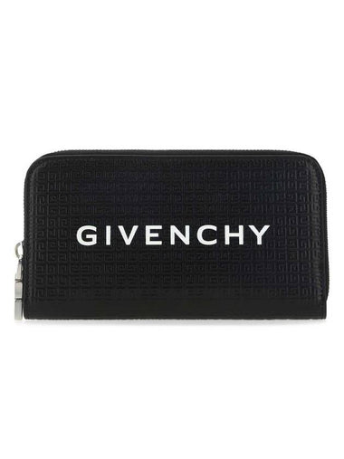 4G Motif Zipper Long Wallet Black - GIVENCHY - BALAAN 1