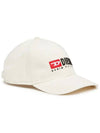 Corry Div Wash Logo Embroidery Base Ball Cap White - DIESEL - BALAAN 3