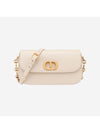 30 Montaigne Avenue Calfskin Shoulder Bag Dusty Ivory - DIOR - BALAAN 1