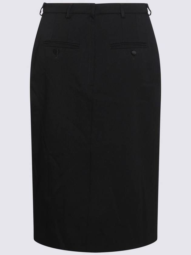 Dolce & Gabbana Black Wool Mini Skirt - DOLCE&GABBANA - BALAAN 2