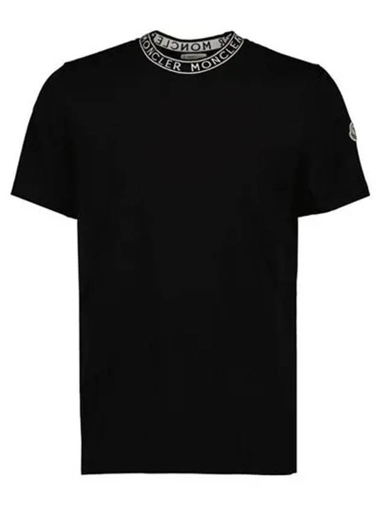 Logo Short Sleeve T-Shirt Black - MONCLER - BALAAN 2