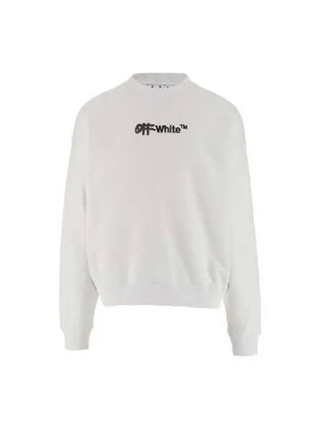 Of Jersey Cotton Sweatshirt White OMBA054F22 FLE001 - OFF WHITE - BALAAN 1