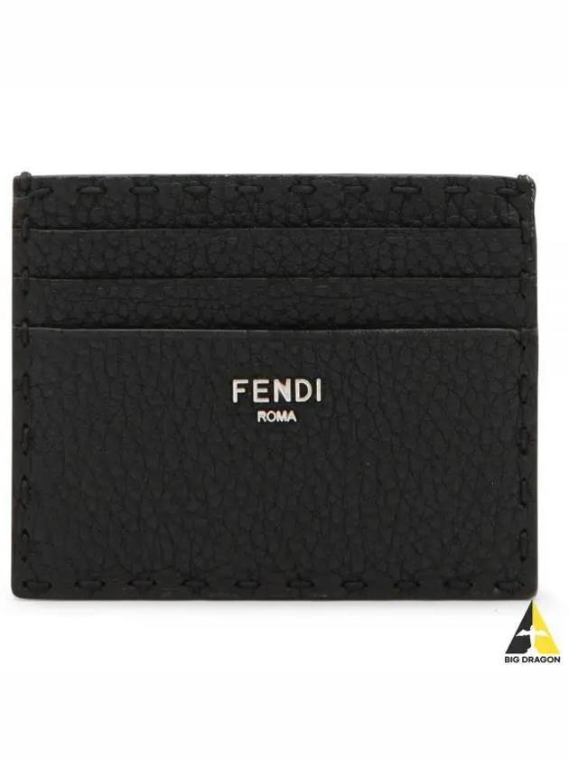 Selleria Leather Card Wallet Black - FENDI - BALAAN 2