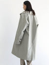 Oversized Seine Raincoat Mint Beige MCO3057 - IFELSE - BALAAN 3