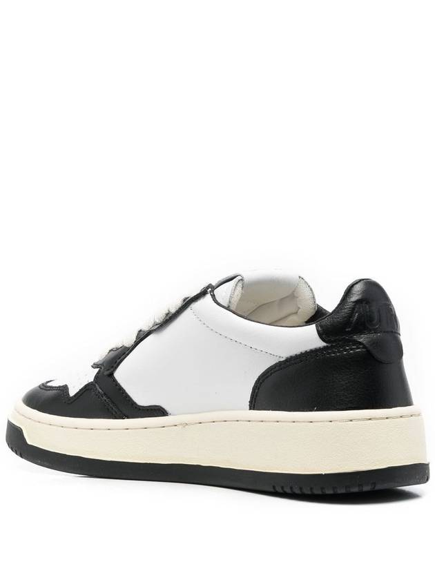 Medalist Leather Low Top Sneakers White Black - AUTRY - BALAAN 4