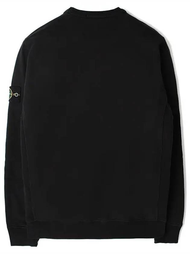 Wappen Patch Crew Neck Cotton Sweatshirt Black - STONE ISLAND - BALAAN 3