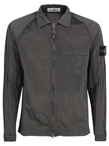 Nylon Metal Overshirt Zip-Up Jacket Dark Grey - STONE ISLAND - BALAAN 1