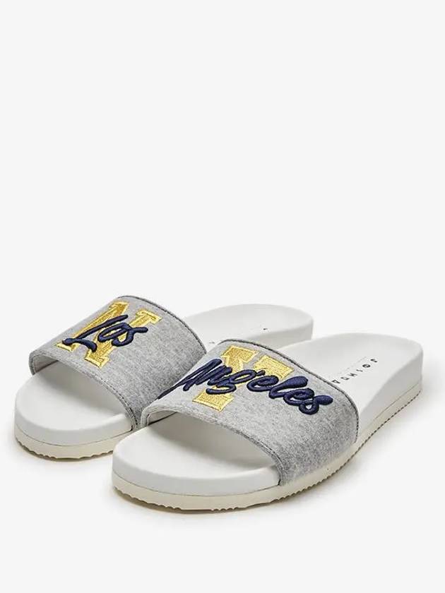 Women's NY Patch Gray Slippers 10065NUM GOLD - JOSHUA SANDERS - BALAAN 3