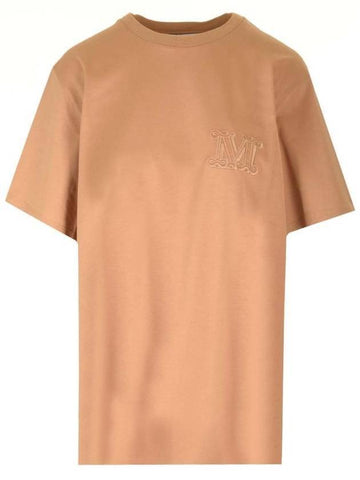 Mango Short Sleeve T-Shirt Camel - MAX MARA - BALAAN 1