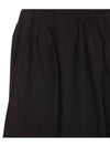 Cotton Poplin Maxi Flounce Long A-Line Skirt Black - GANNI - BALAAN 5