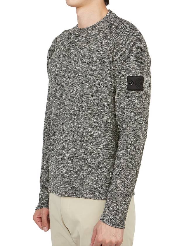 Shadow Project Waffen Patch Badge Knit Top Black - STONE ISLAND - BALAAN 3